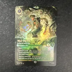 Disney Lorcana Milo Thatch Getting His Hands Dirty Enchanted Foil 230/204 - Image 1