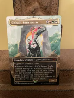 Gishath, Sun's Avatar (Borderless) Mythic The Lost Caverns of Ixalan 330 - Image 1