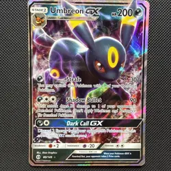 Umbreon GX 80/149 Sun & Moon Base Set Ultra Rare Holo Pokemon Card - Image 1