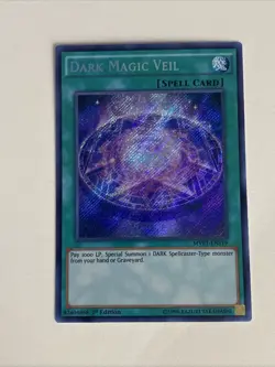 Yugioh - Dark Magic Veil x 3 - 1st Edition Secret Rare NM - Free Holo Card - A - Image 3