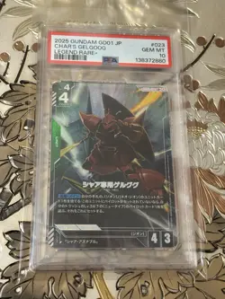 PSA 10 Japanese Gundam TCG Newtype Rising Char's Gelgoog Card GD01-023 LR+ - Image 1
