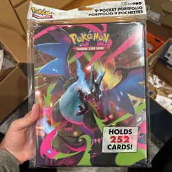 Pokemon Mega Evolution Phantasmal Flames 9 Pocket Portfolio Holds 252 Cards! NEW - Image 1