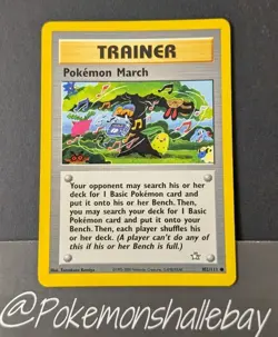 Pokemon March 102/111 - Neo Genesis *EXC-NM* Common Pokemon Card - Image 1