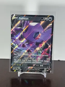 Pokemon Sableye v 120/202 Ultra Rare Holo Card NM Condition - Image 1