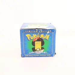 Pokemon 23k Gold Plated Togepi Trading Card USED Limited Ed. Pokeball Case COA - Image 3