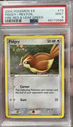 PSA 9 MINT Pidgey Reverse Holo 2004 Pokemon EX Fire Red Leaf Green #73 Card - Image 1