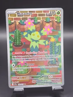 Pokemon TCG Maractus Illustration Rare Holo Card 160/159 Journey Together NM - Image 1