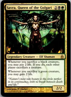 Savra, Queen of the Golgari 225 Ravnica: City of Guilds Magic: The Gathering LP - Image 1