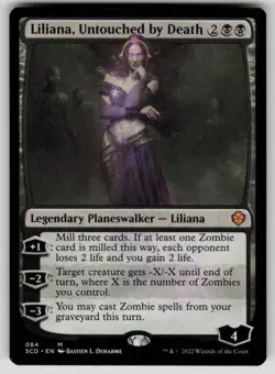 Liliana, Untouched by Death Mythic Starter Commander Decks 84 MTG Near Mint 2022 - Image 1