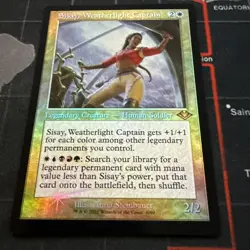 MTG Sisay, Weatherlight Captain - Foil - Retro Frame, NM-Mint, English Magic - Image 2