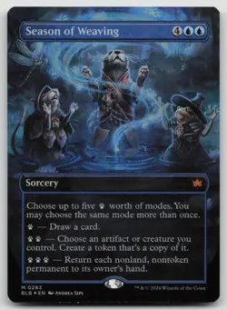 Season of Weaving (Borderless) 283 Bloomburrow Magic: The Gathering Foil NM - Image 1