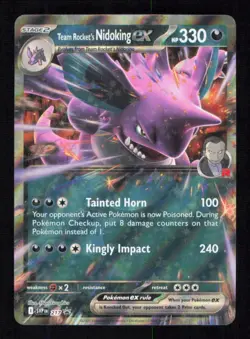 TEAM ROCKET'S NIDOKING EX 217 HOLO SCARLET & VIOLET PROMO POKEMON NEAR MINT - Image 1