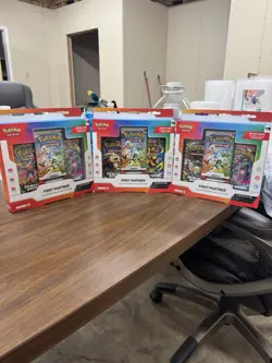 Pokemon TCG First Partner Illustration Collection Series 2 Box 3 Packs Promo - Image 1