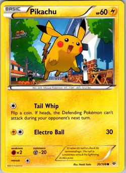 Pikachu Roaring Skies 20/108 Common Pokemon Near Mint - Image 1