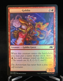 MTG Magic the Gathering UNF Unfinity Foil ______ Goblin - Common - Image 1