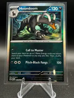 Houndoom (Poke Ball Pattern) 063/131 Sv: Prismatic Evolutions Holo Pokemon TCG - Image 1