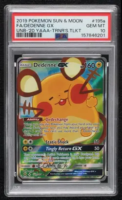 Alt Art - Dedenne GX (Trainer's Toolkit) Pokemon Sun & Moon Unbroken Bonds #195a - Image 1