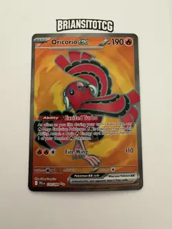 Pokemon Oricorio ex Ultra Rare PFL ME02: Phantasmal Flames 110/094 NM - Image 2