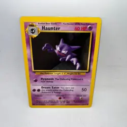 Haunter 29/102 Uncommon Base Set Unlimited Pokemon Lightly Played - Image 1