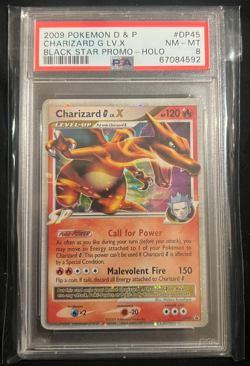 Pokemon PSA 8 CHARIZARD G Lv. X #DP45 Black Star Promo D & P 2009 English - Image 1