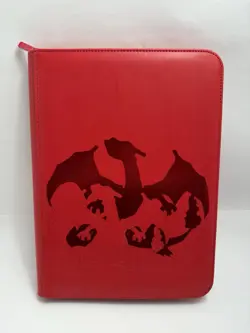 Ultra Pro Pokemon TCG Charizard 9-Pocket Leather Binder - Image 1