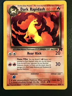 Pokemon TCG Dark Rapidash 44/82 Team Rocket WOTC LP - Image 1