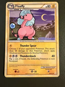 Pokemon TCG Flaaffy 42/123 HeartGold & SoulSilver HGSS1 LP - Image 1