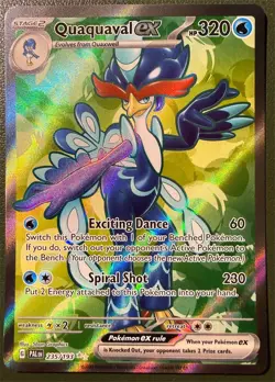 Pokemon TCG Quaquaval ex 235/193 Paldea Evolved SV2 Holo NM - Image 1