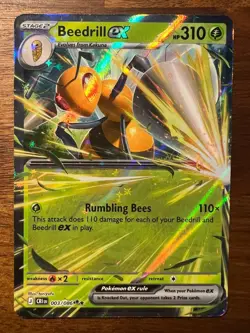 Beedrill Ex 003/086 Double Rare Chaos Rising Pokemon Near Mint - Image 1