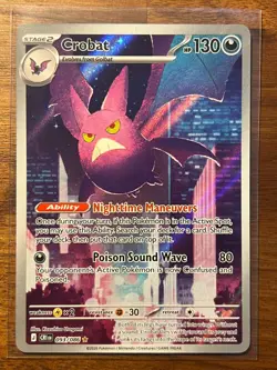 Pokemon Crobat Chaos Rising Illustration Rare 093/086 - Image 1