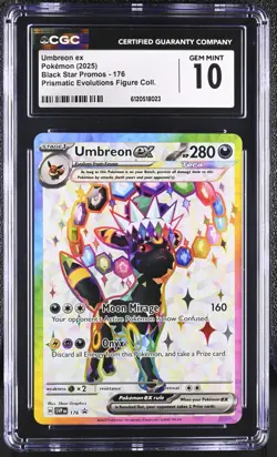 2025 POKEMON PRE-EN PREMIUM FIGURE COLLECTION #176 UMBREON EX CGC 10 - Image 1