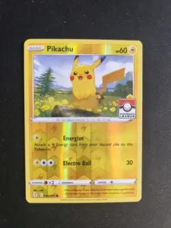 Carta Pokemon PROMO PIKACHU #049/203 HOLO STAMPED POKEMON LEAGUE ENG PSA BGS Ai - Image 1