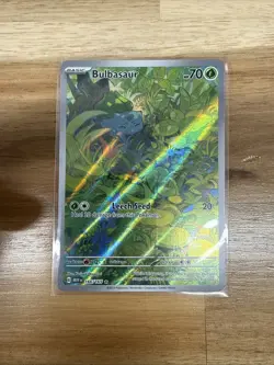Pokemon TCG Bulbasaur Scarlet & Violet-151 166/165 Holo Illustration Rare - Image 1