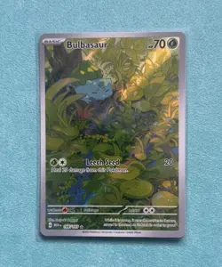 Pokemon TCG Bulbasaur Scarlet & Violet-151 166/165 Holo Illustration Rare - Image 1