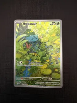 Pokemon TCG Bulbasaur Scarlet & Violet-151 166/165 Holo Illustration Rare - Image 1