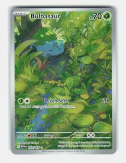 Pokemon TCG Bulbasaur Scarlet & Violet-151 166/165 Holo Illustration Rare - Image 1