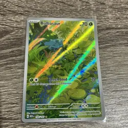 Pokemon TCG Bulbasaur Scarlet & Violet-151 166/165 Holo Illustration Rare - Image 1