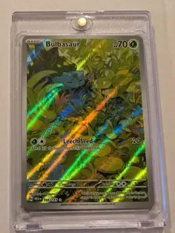 Pokemon TCG Bulbasaur Scarlet & Violet - 151 166/165 Holo Illustration Rare - Image 1
