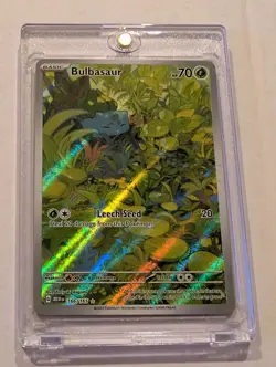 Pokemon TCG Bulbasaur Scarlet & Violet - 151 166/165 Holo Illustration Rare - Image 3