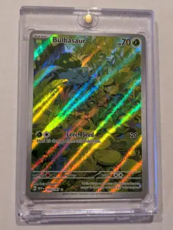Pokemon TCG Bulbasaur Scarlet & Violet - 151 166/165 Holo Illustration Rare - Image 4