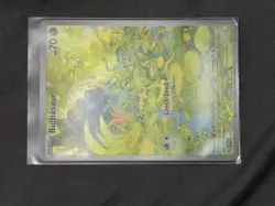 Pokemon TCG Bulbasaur Scarlet & Violet-151 166/165 Holo Illustration Rare - Image 3