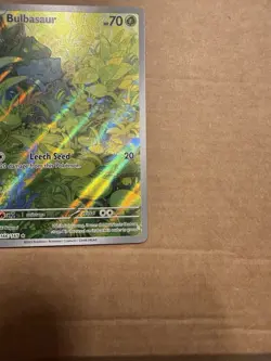 Pokemon TCG Bulbasaur Illustration Rare Holo Card 166/165 Scarlet and Violet 151 - Image 2