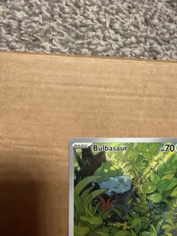 Pokemon TCG Bulbasaur Illustration Rare Holo Card 166/165 Scarlet and Violet 151 - Image 4
