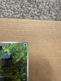 Pokemon TCG Bulbasaur Illustration Rare Holo Card 166/165 Scarlet and Violet 151 - Image 5