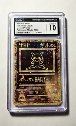 2000 Pokemon Movie Promo Ancient Mew CGC 10 GEM MINT - Image 1