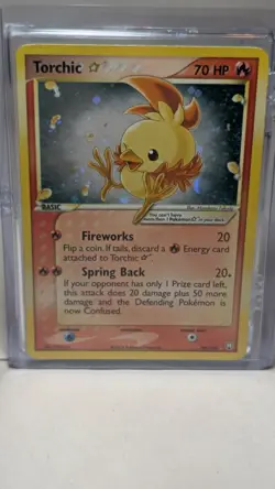 Pokemon Card Torchic Star 108/109 Team Rocket Returns Holo 2004 NM - Image 1