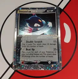 SNEASEL EX 103/109 EX Ruby & Sapphire Ultra Rare Holo Pokemon Care HP - Image 3