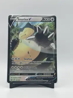 Pokemon TCG Snorlax V Sword & Shield 141/202 Holo Ultra Rare - Image 1