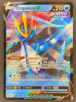 Pokemon Empoleon V SWSH108 SWSH Black Star Promo NM - Image 1