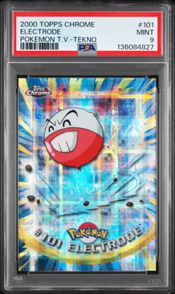 2000 TOPPS CHROME POKEMON T.V. TEKNO #101 ELECTRODE PSA 9 - Image 1